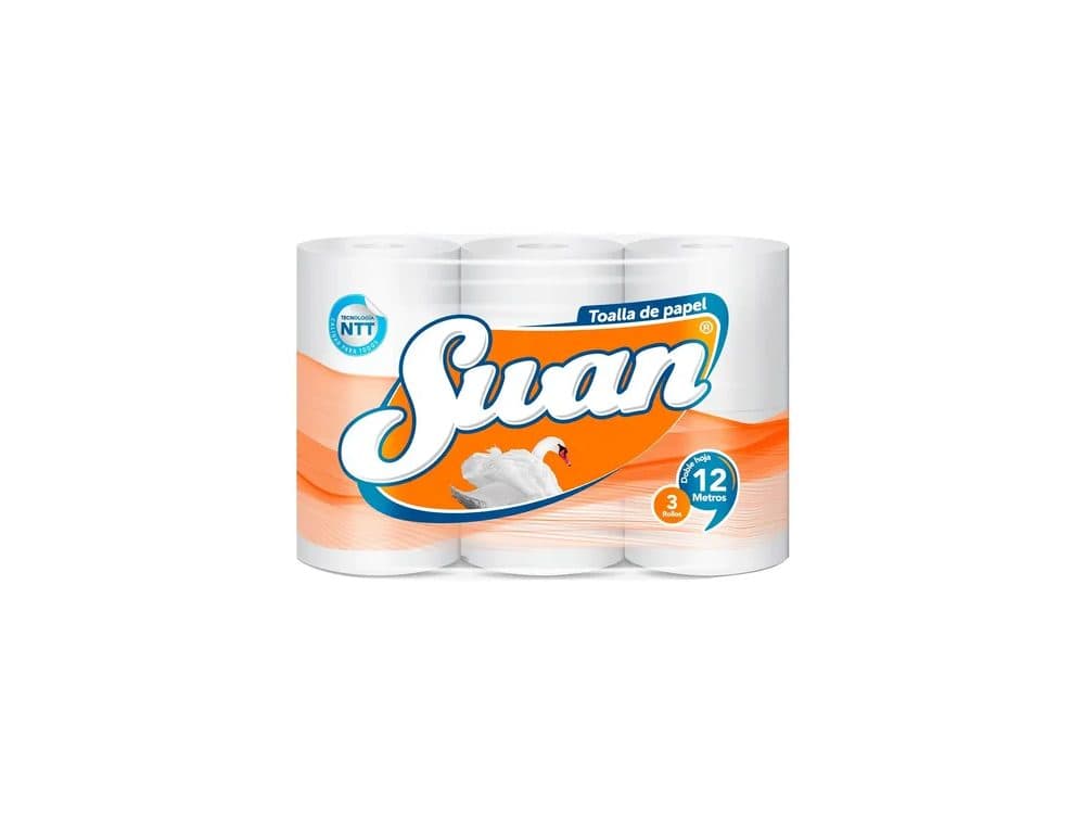 Toalla de papel Swan Clasica 3 rollos