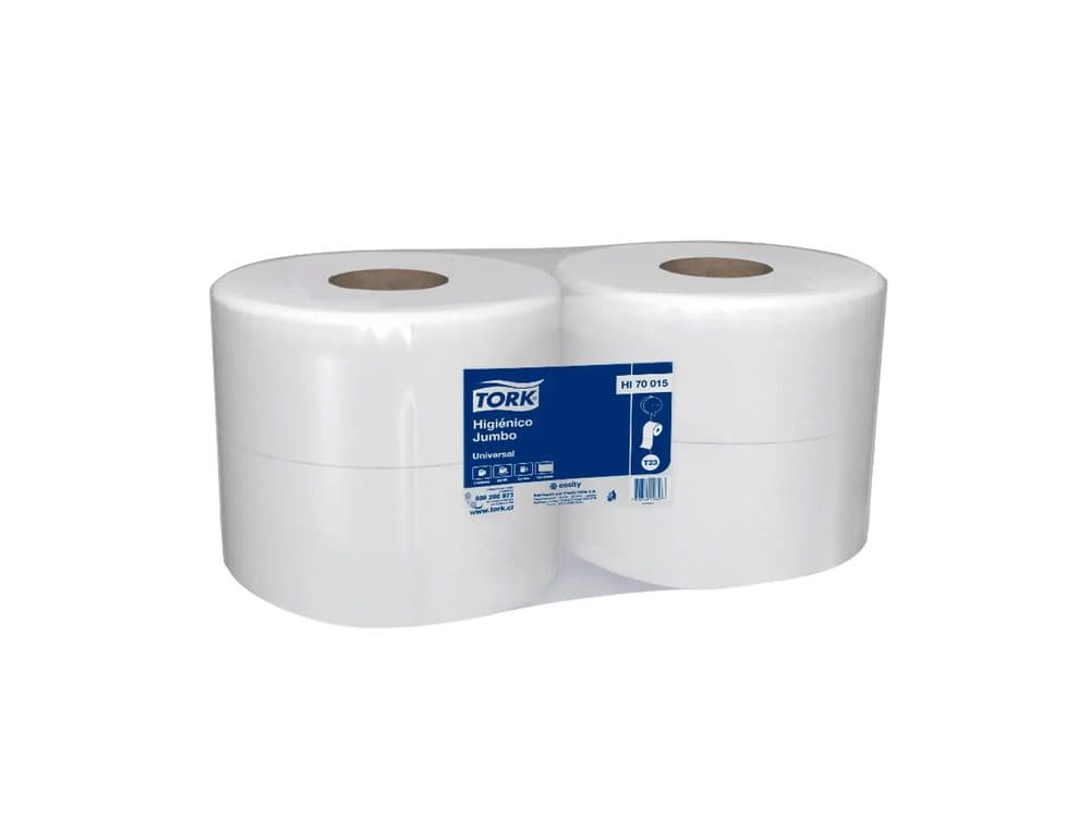 Papel Higiénico Tork Jumbo 500 M Hoja Simple 4 Rollos